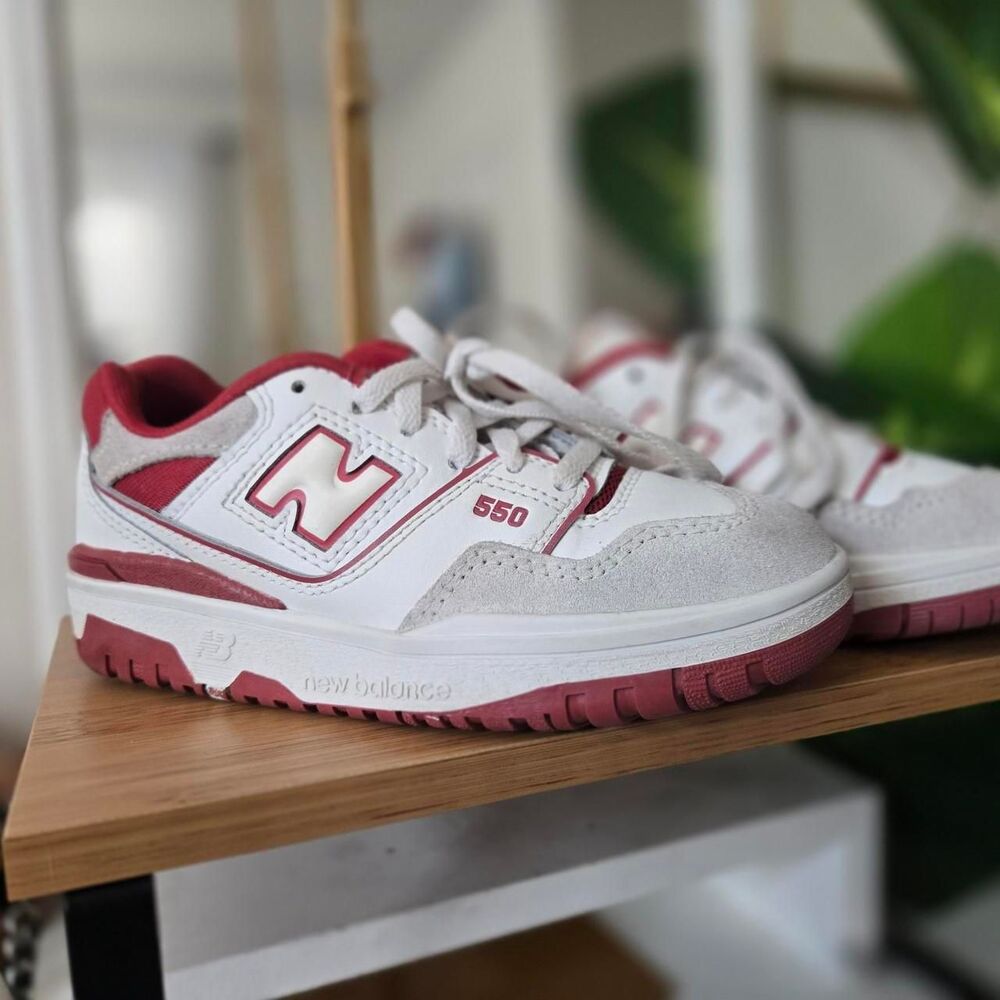 New-balance Men's White and Red Trainers